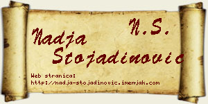 Nadja Stojadinović vizit kartica
